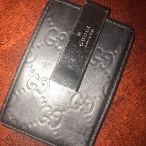 Gucci card and money clip